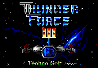 Thunder Force III (Japan, USA) Title Screen